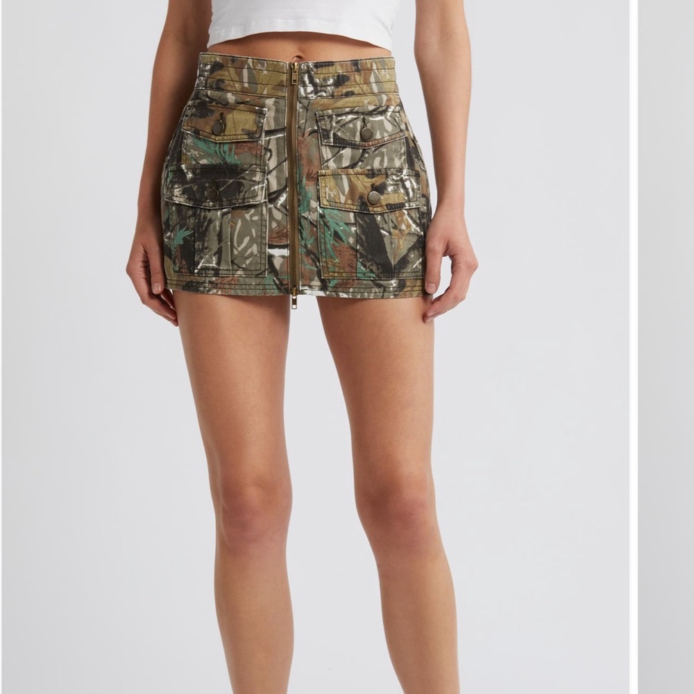 Nordstrom Camouflage Mini Skirt - Picture 2 of 9